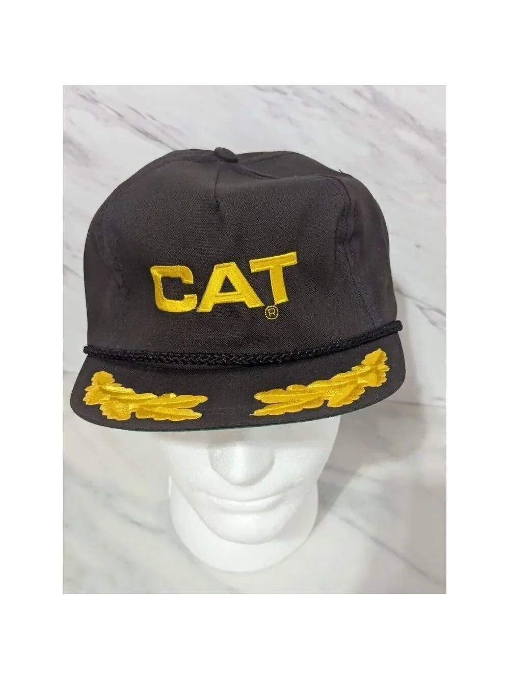 CAT Vintage Michigan Collector's Series Made In USA Trucker Cap Size OS Fits Mos